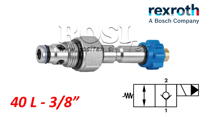 REGOLATORE ELETTROMAGNETICO APERTURA IDRAULICA PER VALVOLA A 2 VIE REXROTH 3/8 40-LIT