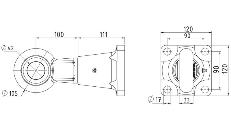 PÖÖRLEV KONKS TÕMBAMISEKS fi42 KORPUSES 8000/1000KG