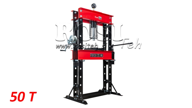 WORKSHOP HYDRAULIC PRESS FOR BEARINGS 50T - TWO-SPEED