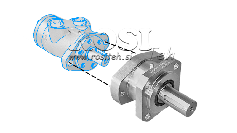 BEARING FLANGE FOR HYDRAULIC MOTOR MP-MR