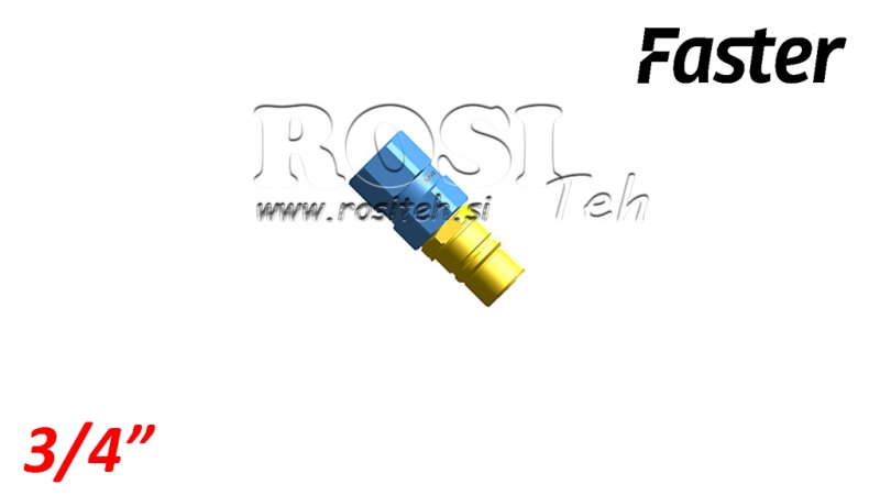 GIUNTO RAPIDO MASCHIO PER MULTI-FASTER 3/4 PARTE MOBILE