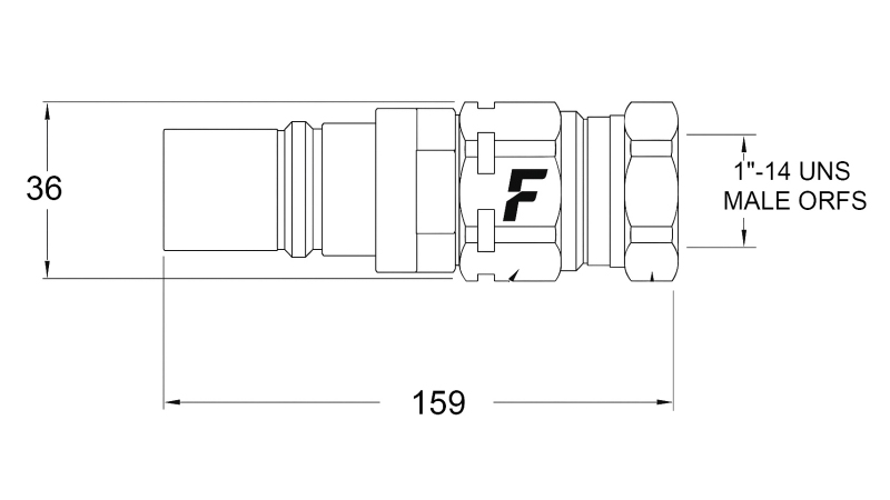 GIUNTO RAPIDO MASCHIO PER MULTI-FASTER 9/16 3PLK 3PLV B PARTE MOBILE