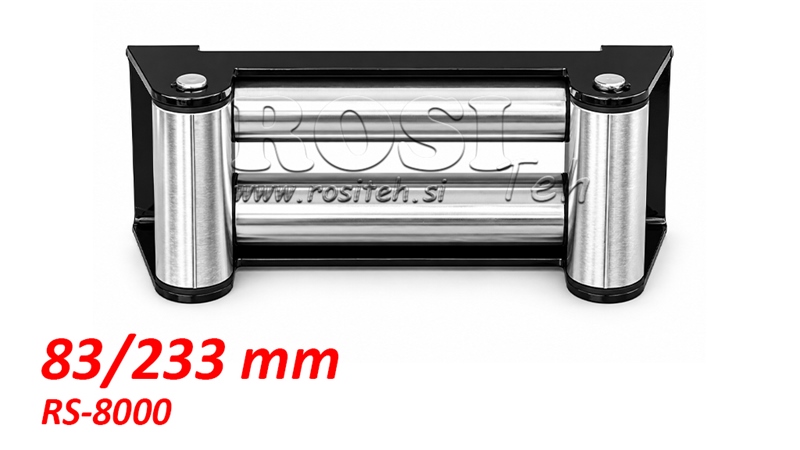 ROLLER FAIRLEAD FOR STEEL WIRE ROPE (RS-8000) - 83 x 233 mm
