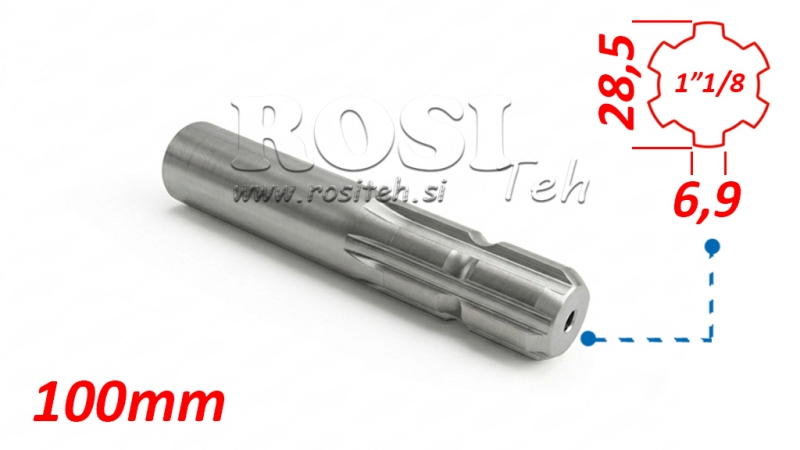 ADATTATORE CARDANICO 1-1/8 STANDARD (100 mm)