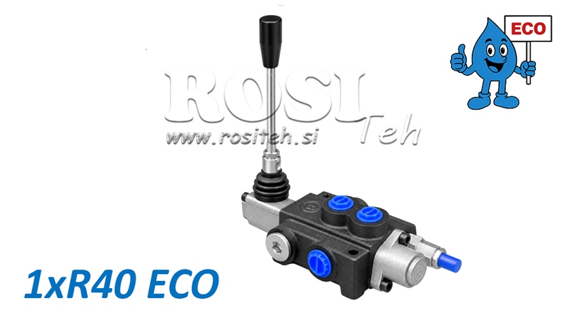 VALVOLA IDRAULICA MANUALE – DISTRIBUTORE A 1 SEZIONE 1xR40 ECO