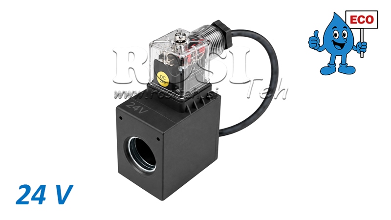 BOBINA ELETTROMAGNETICA 24V PER ELETTROVALVOLA IDRAULICA E80 ECO