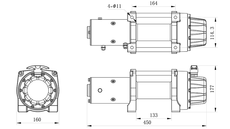 12 V ELEKTRIČNI VITEL RS-8000 - 3620 kg JEKLENA VRV ECO