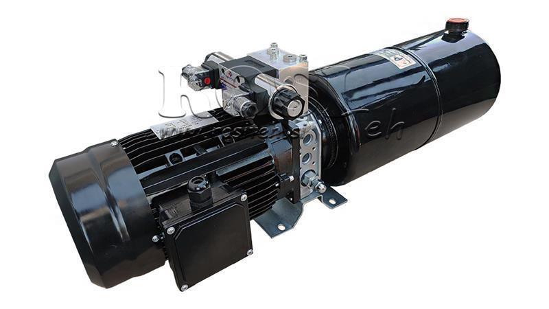 AGGREGAT HYDRAULIQUE MINI 230V AC (2.2 kW) 120 bar - 8.0 cc - 11.2 lit/min - réservoir 12 lit