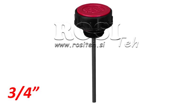 TÄYTTÖKORKKI 3/4 TASO-VAHVISTEELLA JA ILMAUSVENTTIILILLÄ