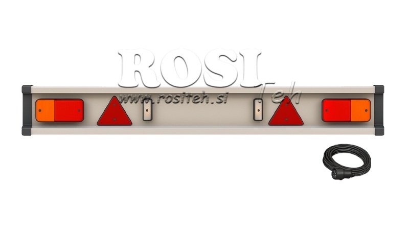 PARAURTI PER RIMORCHIO CON LUCI 2150MM