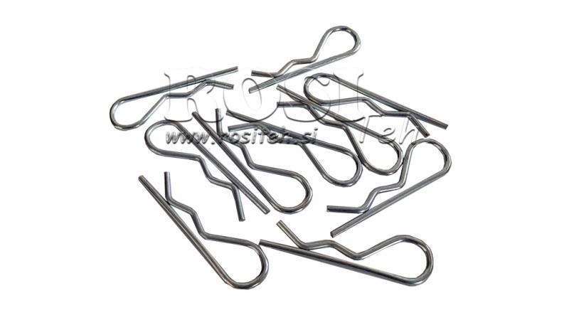 SET DI CLIP DI SICUREZZA singolo fi 2.5 mm (10pcs)