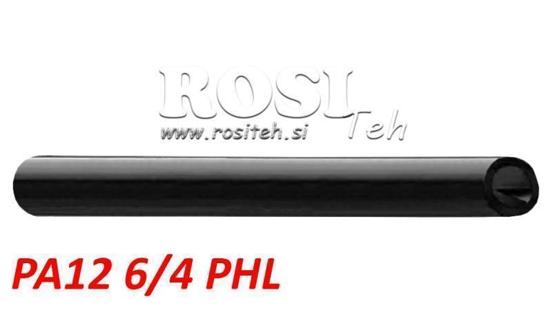 PA 6/4 PA12PHL ČERNÁ VZDUCHOVÁ HADICE POLYAMID DIN74324