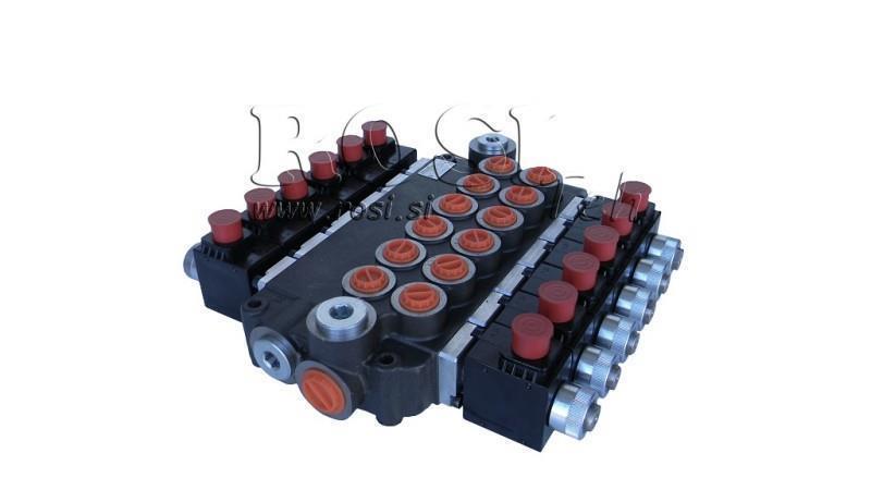 HYDRAULIC VALVE 6xZ80 12V DC