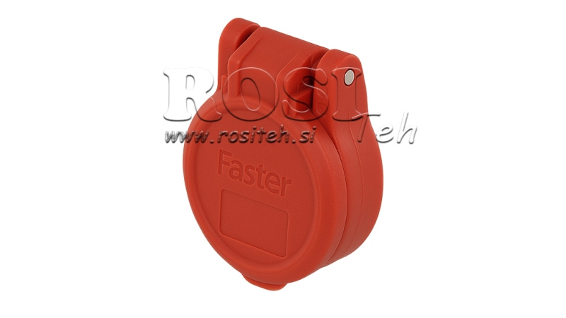 COVER PROTETTIVA ROSSO PVC INNESTO RAPIDO FEMMINA PUSH PULL