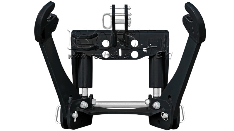 KIT IDRAULICO FRONTALE UNIVERSALE 2KAT PER TRACTOR 1500KG NERO (RAL 9005)