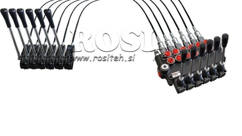 JOYSTICK DOPPIO MANICO 1.5 m. VALVOLA IDRAULICA 6xP40 litri