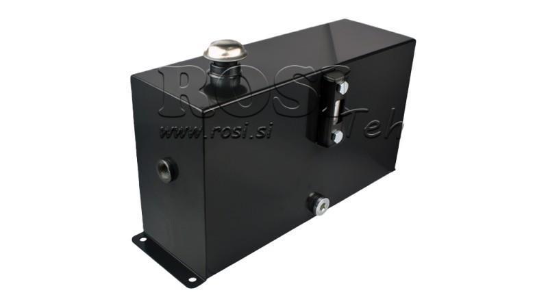 SERBATOIO METALLICO 12 LITRI CUBO 255x120x450mm COMPLETO DI ATTREZZATURA