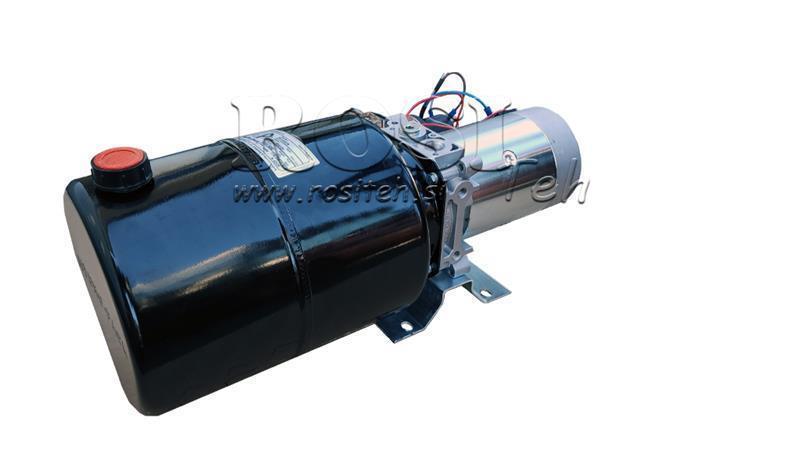 MINI HYDRAULINEN YHDISTELMÄ 12V DC - 1.6kW = 2.1cc - 8 lit - yksisuuntainen kokoonpano (metalli)