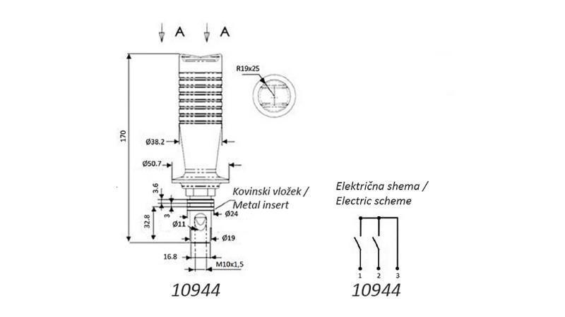 JOYSTICK DI CONTROLLO REMOTO - 1 PULSANTE - DOPPIO