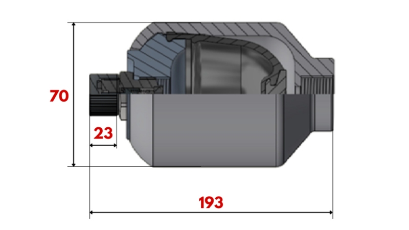 HYDRAULIC ACCUMULATOR 0,35 LIT - M18x1,5