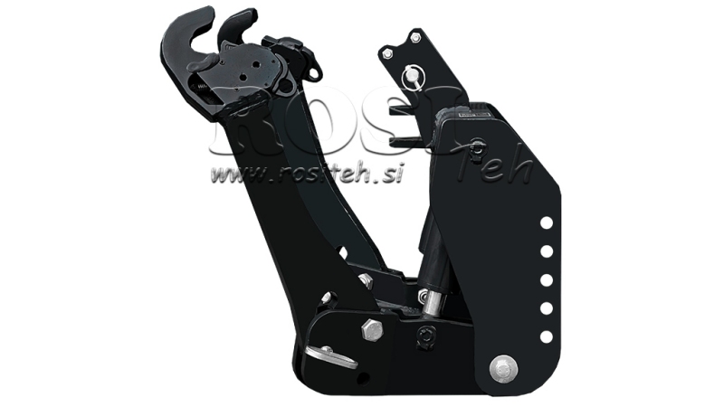 KIT IDRAULICO FRONTALE UNIVERSALE 2KAT PER TRACTOR 1500KG NERO (RAL 9005)