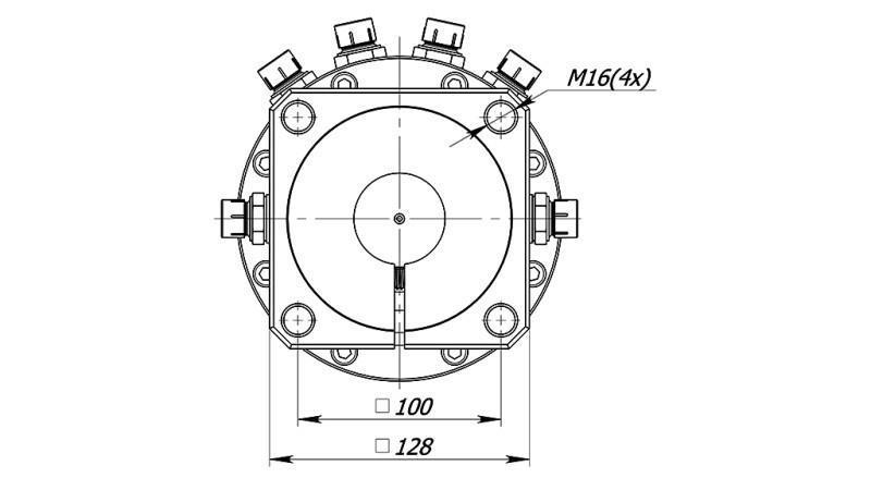 ROTATORE IDRAULICO GR30FF - 3000/1500 DOPPIO FLANGE
