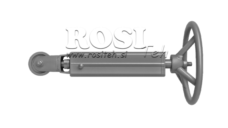 CABLE TENSIONER WITH WHEEL FOR TRAILER HAND BRAKE WITH PULLEY