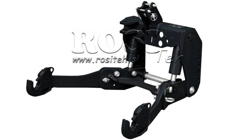KIT IDRAULICO FRONTALE UNIVERSALE 2KAT PER TRACTOR 1500KG NERO (RAL 9005)
