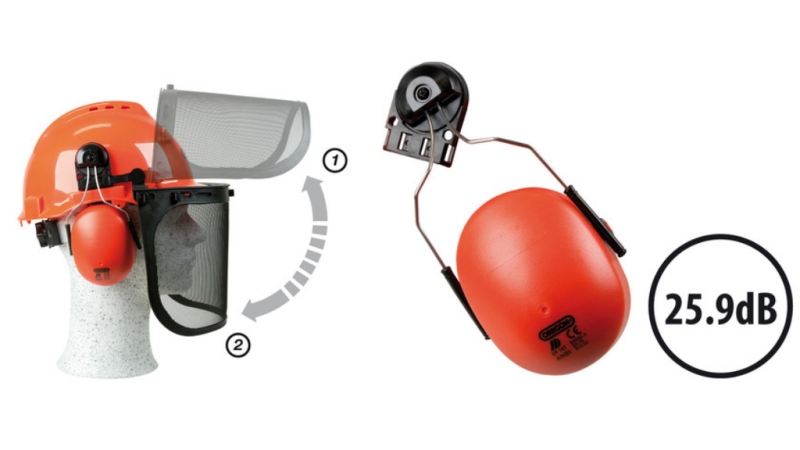 OCHRANNÁ PRILBA YUKON S VISIÉROM A OCHRANOU UŠÍ