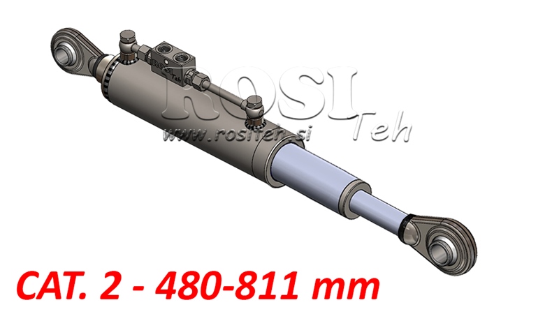 TELESZKÓPOS HIDRAULIKUS FÜGGESZTŐKAR STANDARD - CAT. 2 (45-95 HP) - 480-811 mm (25,4/25,4 mm)