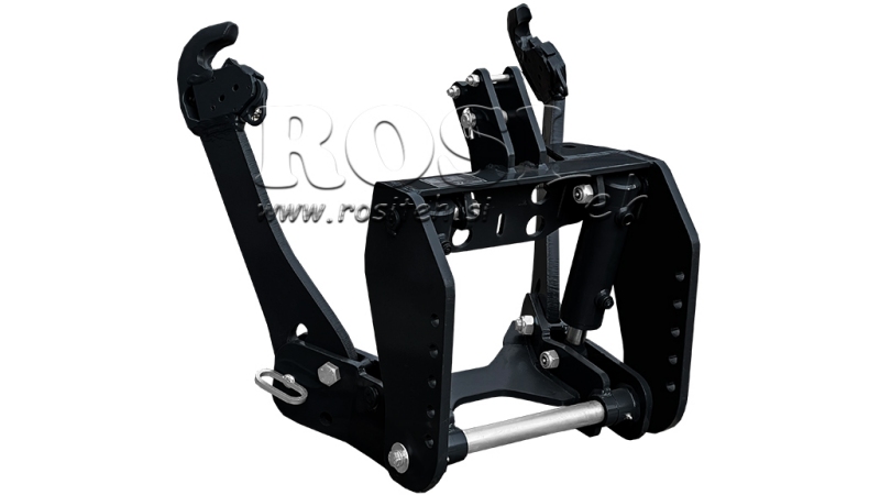 KIT IDRAULICO FRONTALE UNIVERSALE 2KAT PER TRACTOR 1500KG NERO (RAL 9005)