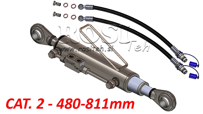 TELESKOPSKA HIDRAVLIČNA POTEZNICA STANDARD - 2 KAT. 480-811mm (45-95HP)(25,4/25,4)