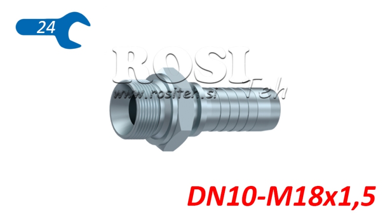 COLLEGAMENTO IDRAULICO BSP MASCHIO DN10-M18X1,5