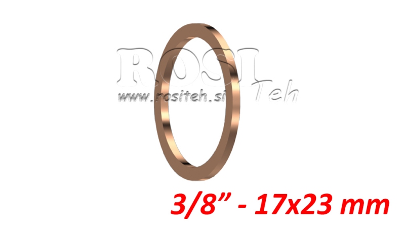 RONDELLA IN RAME 3/8 - 17X23 MM