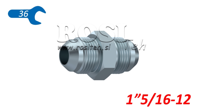 HYDRAULISK DUAL VENTIL JIC74° 1”5/16-12 1”5/16-12