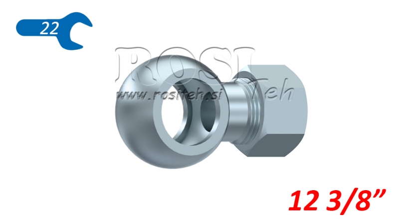 KOVOVÁ HADICE BANJO 3/8 S MATKOU