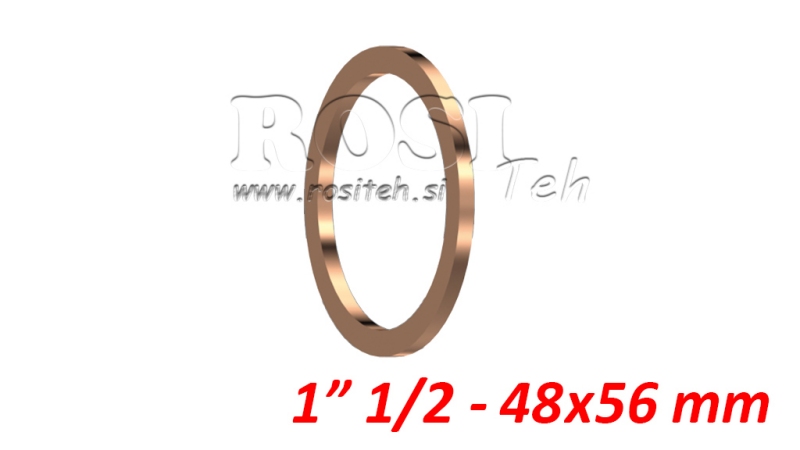 KOBBERSKIVE 1 1/2 - 56X48 MM