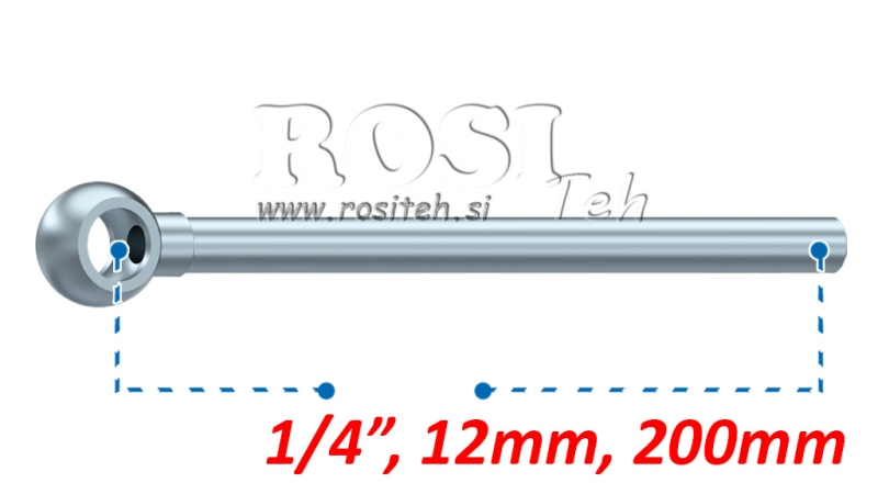 METAL HOSE BANJO 12MM 1/4
