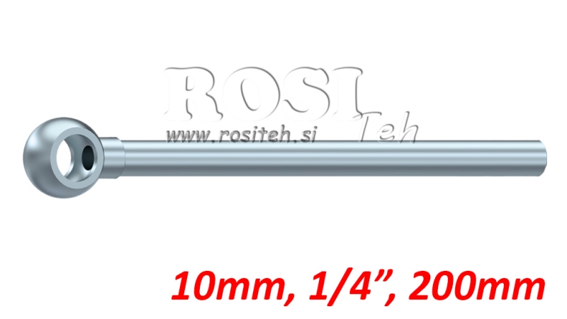 TUBO METALLICO BANJO 10mm 1/4 200mm