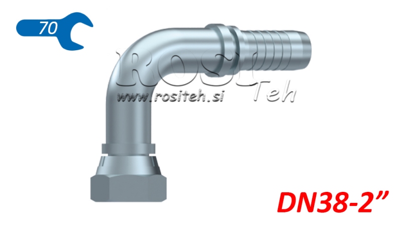 RACCORD HYDRAULIQUE BSP FEMELLE COUDE 90° DN38-2