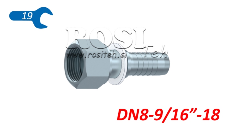 HYDRAULISK TILKOBLING DKORFS HUNN DN8-9/16-18