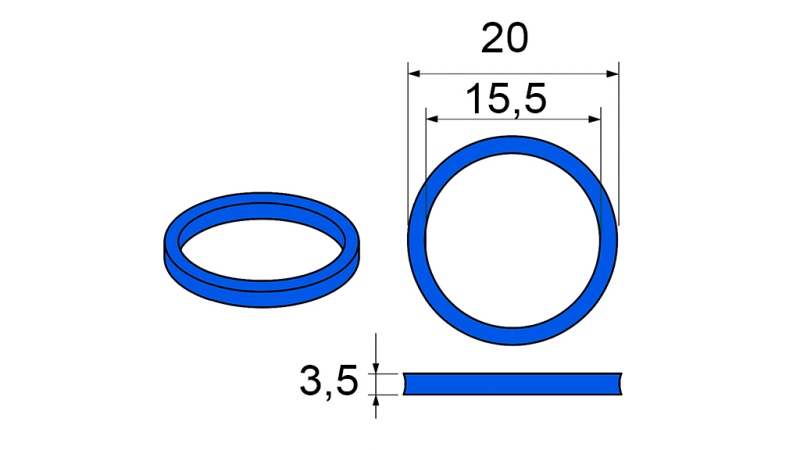 GUARNIZIONE PER GIUNTO MULTI-FASTER 1/2 PARTE MOBILE