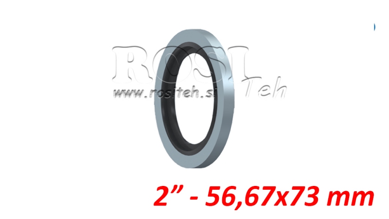 DADO CON GUARNIZIONE IN GOMMA 2 - 56.67x73 mm