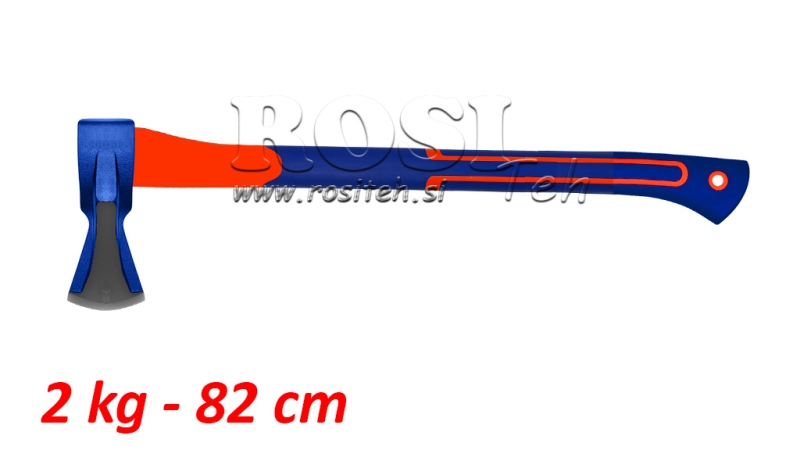 SPLITTING AXE 2 KG KARBON HÅNDTAG 82 CM