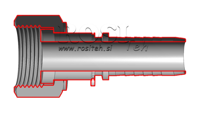 POŁĄCZENIE HYDRAULICZNE DKORFS ŻEŃSKIE DN6-11/16-16