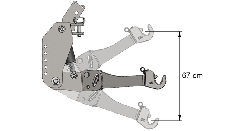 UNIVERSALE FRONTHYDRAULIK CAT. 3 FÜR TRAKTOR 2500 KG