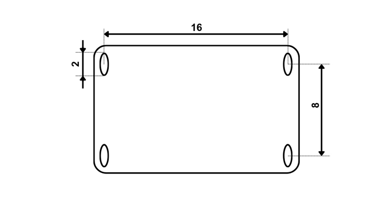 REGOLABILE PIEDINO DI SUPPORTO FILETTATO (ALTEZZA 635 mm - CORSA 370 mm) - 4.500 kg