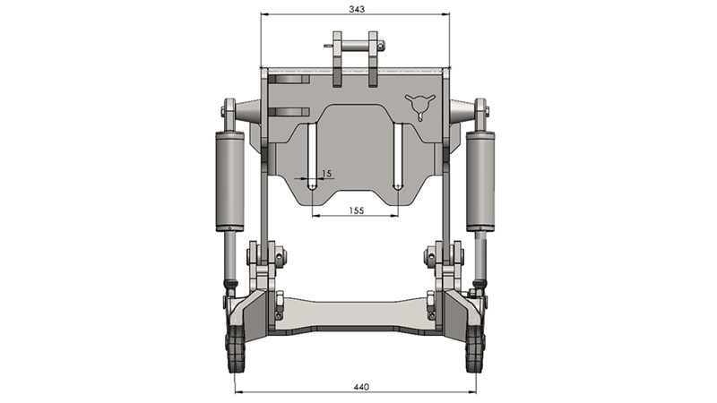 UNIVERSALE FRONTHYDRAULIK CAT. 1 - PROFI STANDARD FÜR TRAKTOR 800 KG