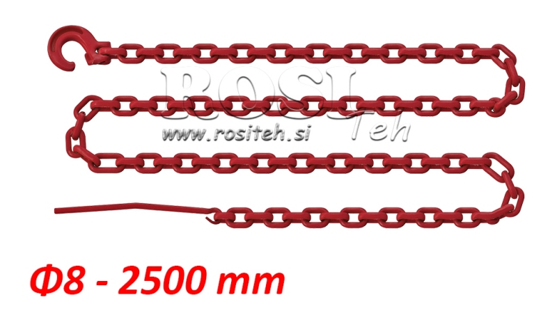 CATENA FORESTALE taglia8-2500mm