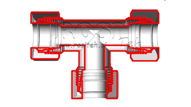 HIDRAVLIČNI T KOM L-18 Z MATICO